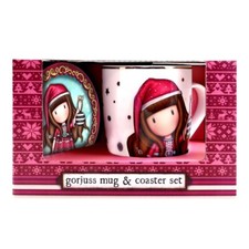 Santoro Gorjuss Mug and Coaster Set - Tis The Season - NEW - FREE P&P