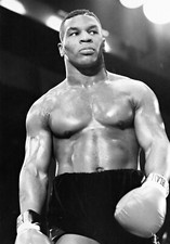 "MIKE TYSON" .. Black & White Retro Boxing  Poster Various Sizes