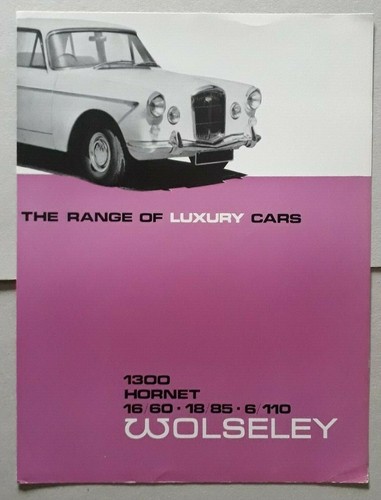 Wolseley range brochure 1967 - range,