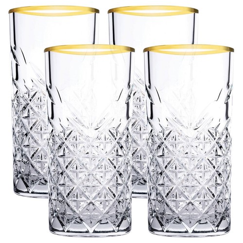 Timeless gold rim highball - timeless,