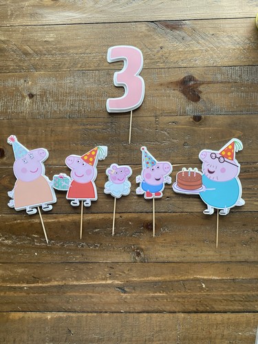 Peppa pig cake topper - peppa,