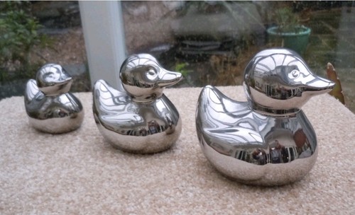 New set silver duck - new, of