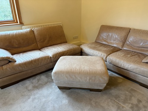 Natuzzi leather piece sofa - natuzzi, 4
