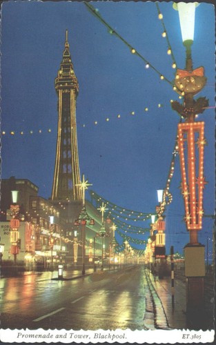 Vintage blackpool promenade - blackpool, &