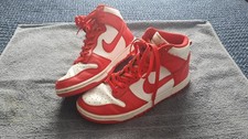Nike Dunk High Championship Red White UK Size 9 Men's Trainers