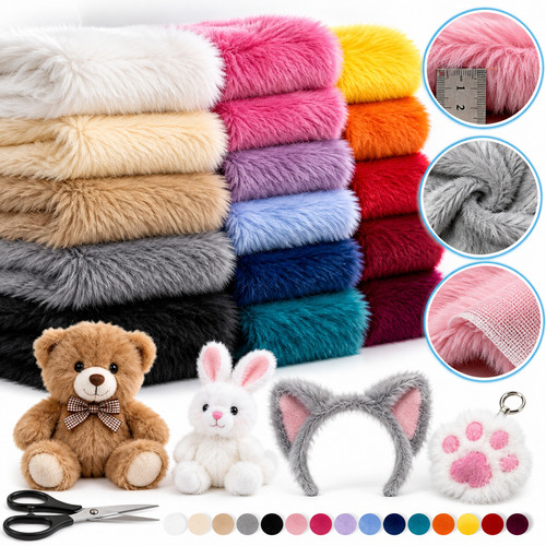 Fur fabric short - pile, soft