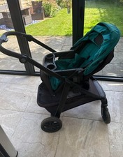 Graco Pram Pushchair Carry Cot And Accessories Green & Black