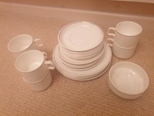 Vintage Wedgwood LAKER AIRWAYS  Bone China Tea Set 25 Pc Airline