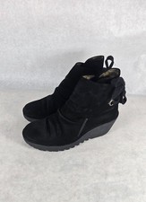 FLY London Black Suede Leather