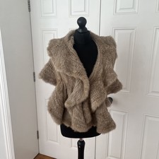 Joseph Real Mink Cape Beige