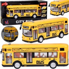 Yellow City Bus Toy - Opening