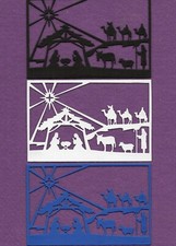 CHRISTMAS MANGER die cuts