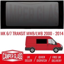 MK6/7 Ford Transit MWB/LWB Driver Side FIXED Privacy Window 2000-2014 - T16