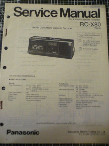 Panasonic x80 clock radio - ,