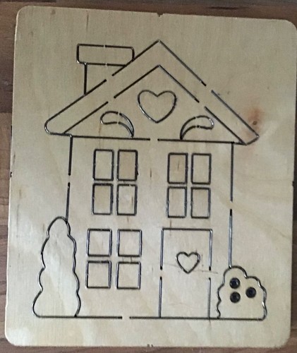 Wooden die cutter - , house