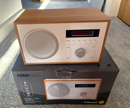 Asda tech dab portable - dab+/fm,