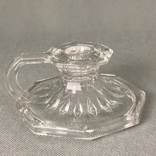 Vintage clear glass chamber - vintage,