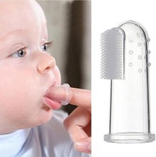 Finger Toothbrush Silicone Teething Gum Cleaner  Soother baby