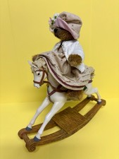 Bay Bear Distinctive Design Seated On Rocking Horse Renowned Artist Very Rare