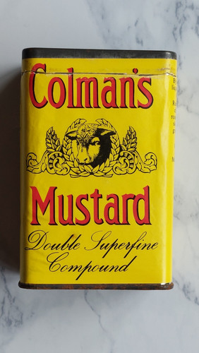 Vintage colmans mustard tin - vintage,