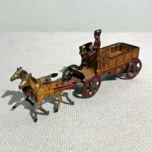 Antique german tin litho horse - german,