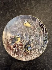 Coalport Bird Plate Winter Bluetit Limited Edition  Frosty Mornings Collection