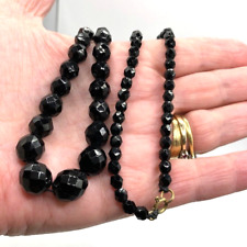 Black French Jet glass bead