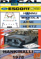 DECAL FORD ESCORT RS 1800 MKII