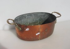 Antique Copper Pan Fish Kettle
