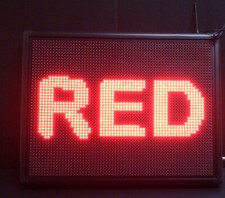 LED Sign Programmable LED Scrolling Sign Red Colour Message Board WIFI UK