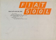 Fiat 500 L 1969-1971 UK Market