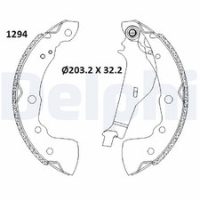 Rear Axle Delphi LS2181 Brake