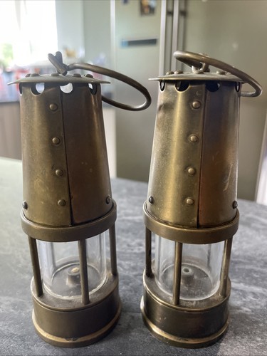 Miniature brass miners lamp - miniature,