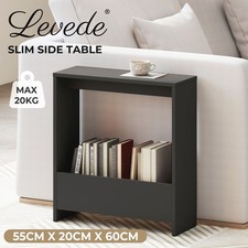 Levede Wood Side Table Narrow