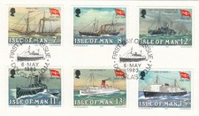 Steam Packet Company GB Isle of Man Used 1980 ON PIECE (148186)