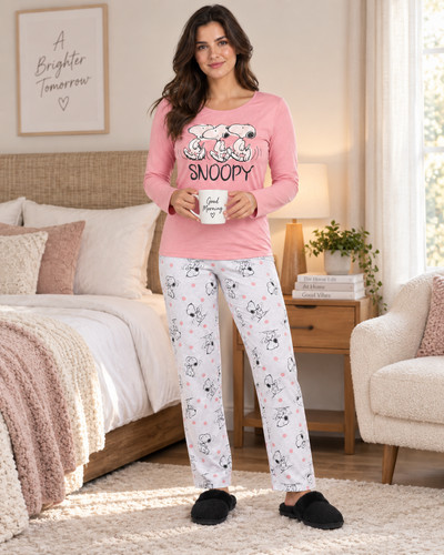 Snoopy womens cotton pyjama - snoopy,