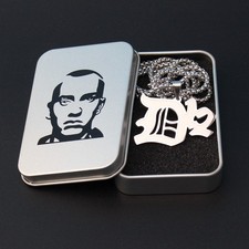 Hip Hop RAPPER D12 Stainless Steel Necklace Pendants 70cm Chain Free Stan Box