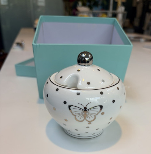 Sugar bowl with lid and - bowl,