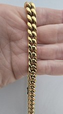 Men's 12mm 18k Gold Plated