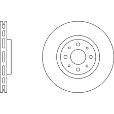 2x Brake Discs Vented For Alfa