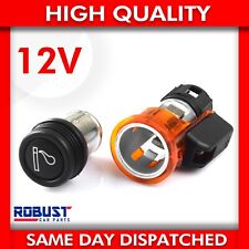 12V ORANGE CIGARETTE LIGHTER & POWER SOCKET FOR FIAT DOBLO PUNTO SCUDO PANDA