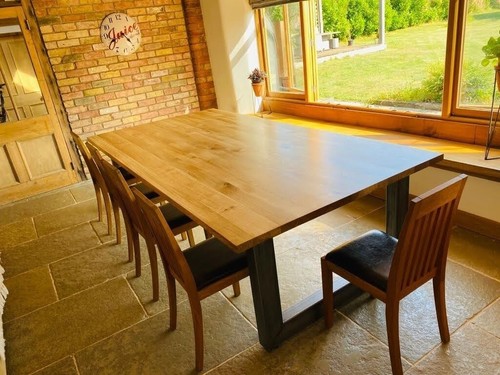 Solid oak rectangular dining - solid,