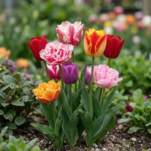 Tulip picking garden mix - tulip,