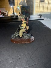 Solid Cast Paratrooper On A Welbike BZM Toy Figure