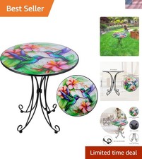 18-Inch Round Metal Side Table