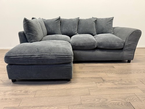 Harry grey jumbo cord fabric - grey,