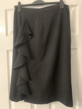 Wallis Women's Black Ruffle