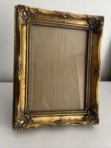 Vtg wood frame - frame, gold