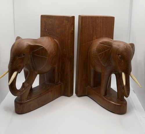 Vintage hand carved large - vintage, teak