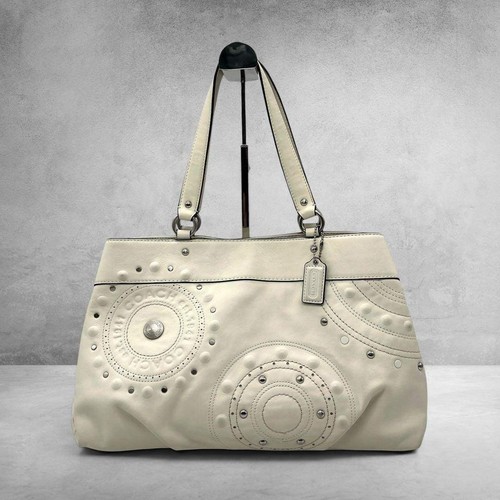Coach studded leather tote - coach,